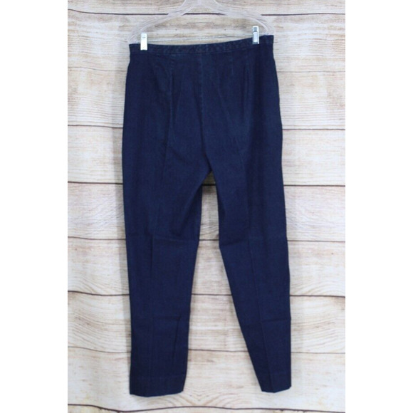 Dockers Khakis Womens Size 14 Stretch High Rise Dark Wash Ankle Jeans Slacks - Picture 8 of 10